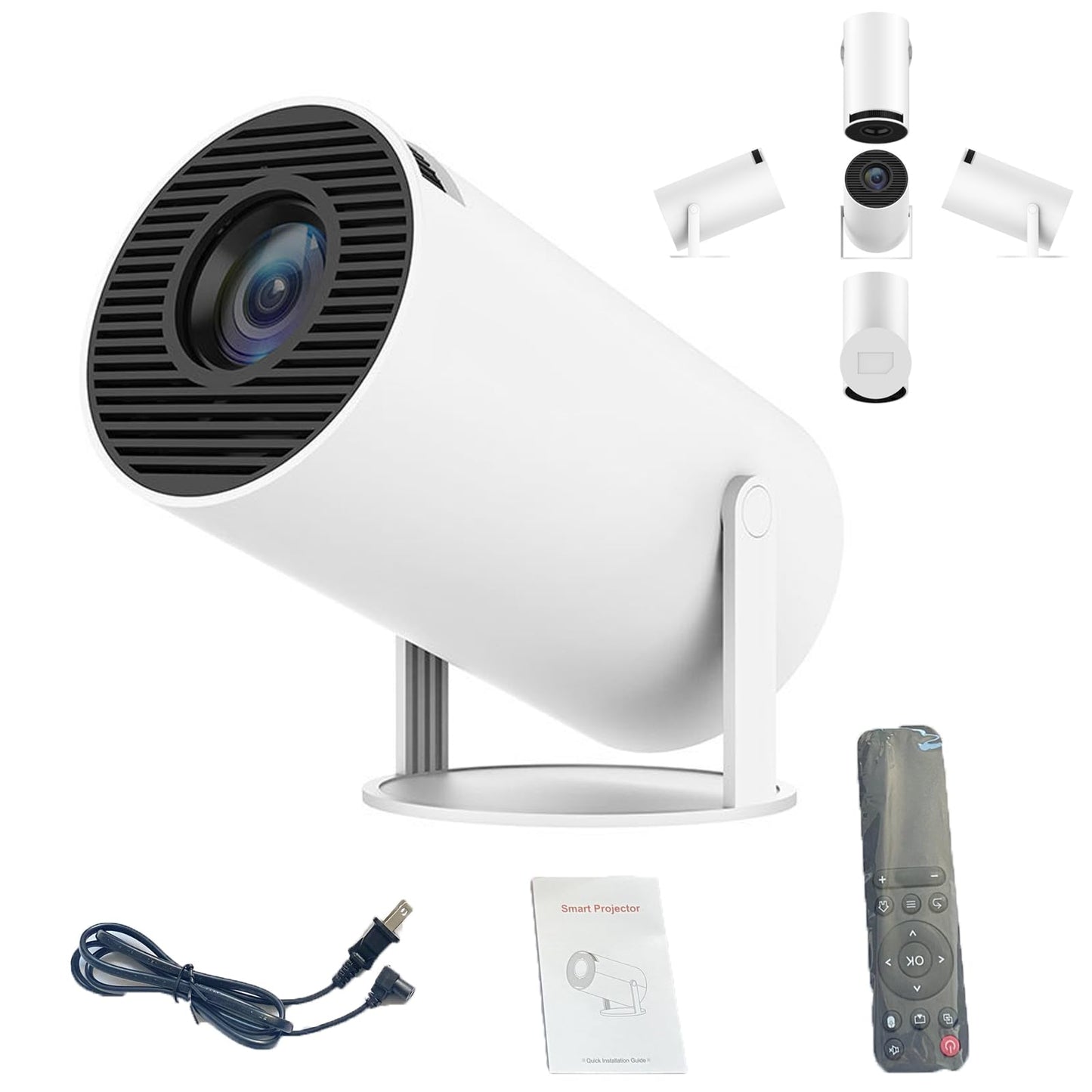 Projektor HY300 Android 11 – Wi-Fi 5GHz, Bluetooth 5.0, obraz 130"