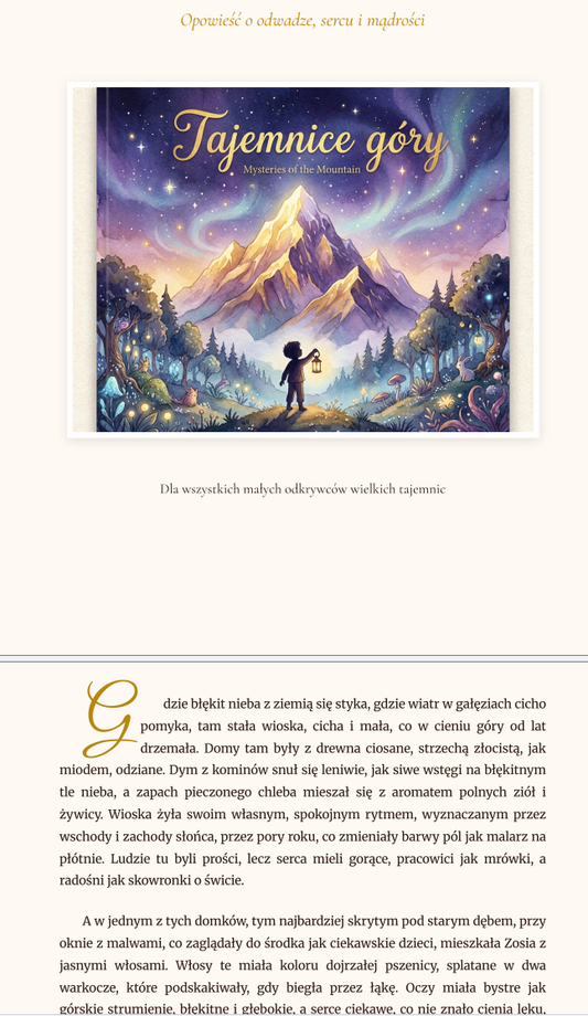 Zosia i sekrety Tajemniczej Góry – e-book PDF dla dzieci